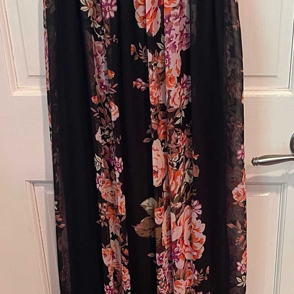 Mono B Women’s Maxi Strapless Sundress Size S - Picture 2 of 7